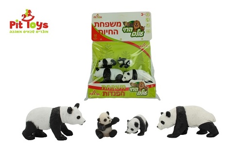 משחק משפחת פנדות לילדים עם דמויות חיות