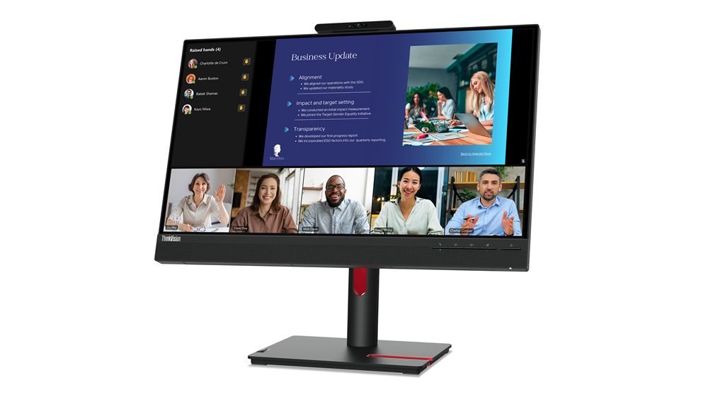 מסך מחשב 23.8 אינטש Lenovo ThinkVision T24v-30 63D8MAT3IS Full HD לנובו