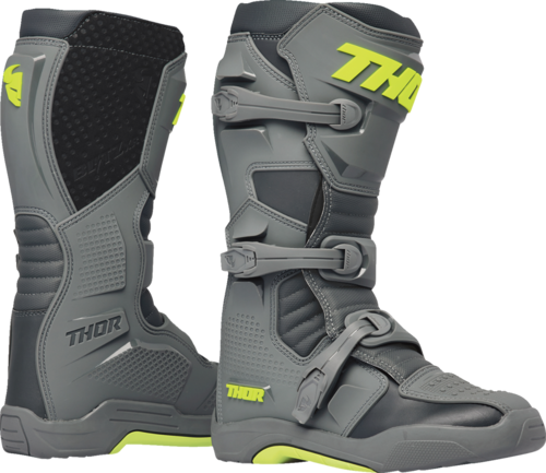 מגף רכיבה THOR MX אפור/צהוב Blitz XR Boots