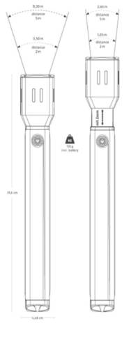 פנס מקצועי TL-530 מבית ABUS