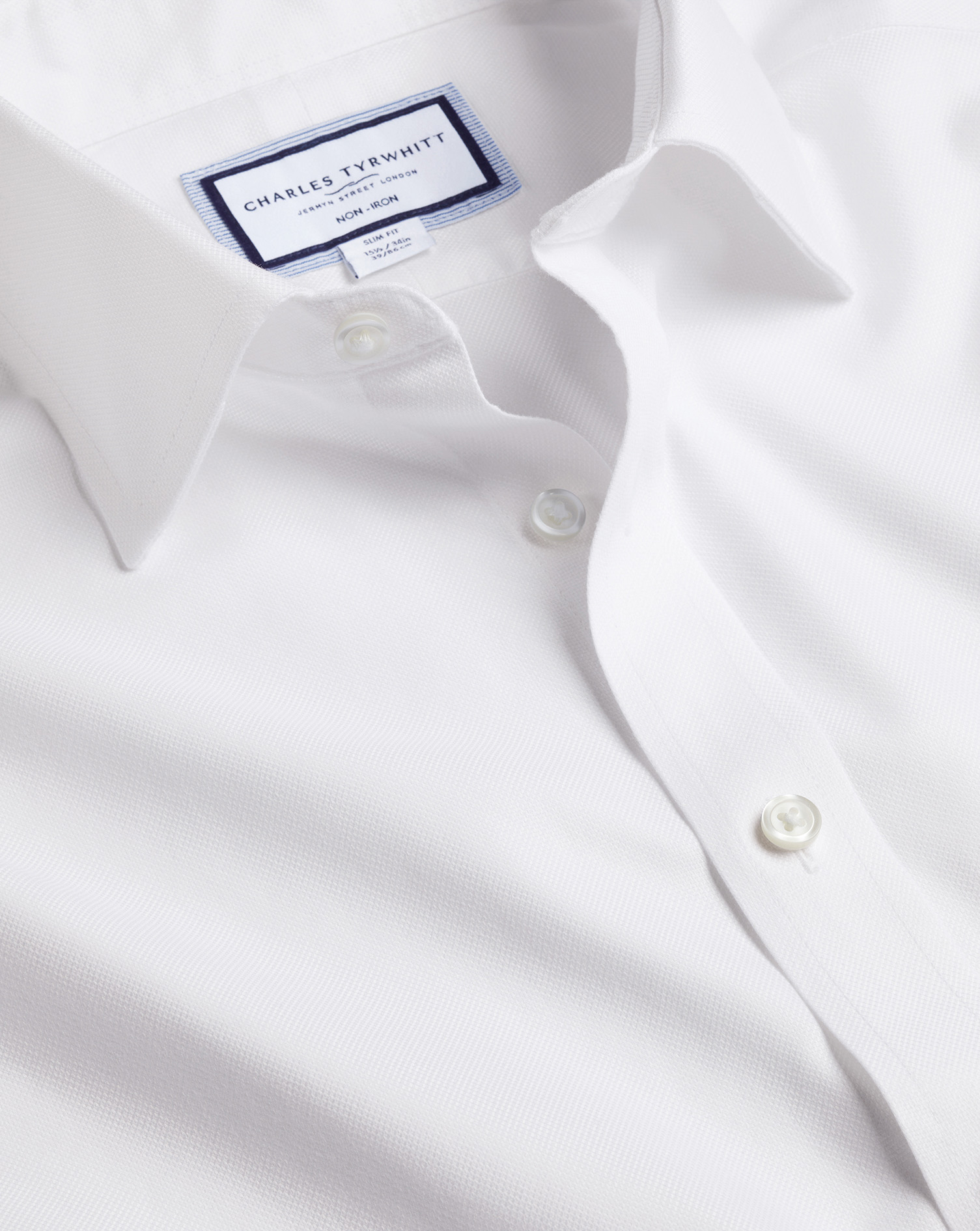 חולצה לבנה רויאל אוקספורד גזרת סלים - Royal Oxford Slim Fit