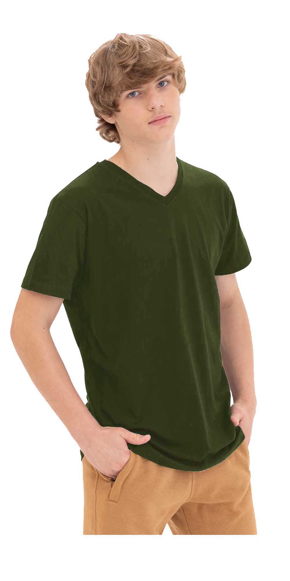 חולצה צבאית קצרה איכותית לחיילים | S-XXL | צווארון V