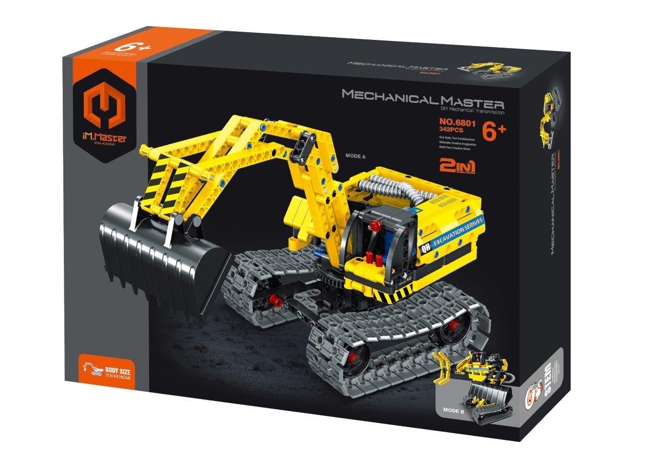 מחפרון + רובוט הרכבה 342 חלקים technic