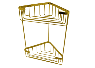 פינתי דו קומתי - זהב מט עשוי BRASS מק"ט BS7G 