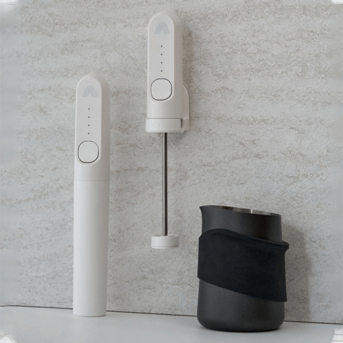 מקציף חלב נאנו-פואמר ליתיום נטען לבן Subminimal NanoFoamer V2 Lithium