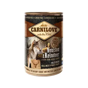 שימור קרנילאב פטה אייל וצבי לכלבים 400 גרם CARNILOVE