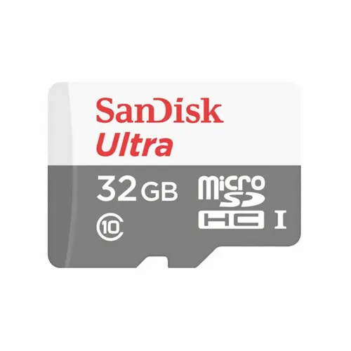 כרטיס זיכרון ללא מתאם SanDisk Ultra MicroSDXC - דגם SDSQUNR-032G-GN3MN - נפח 32GB