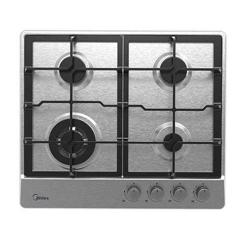 כיריים גז 4 מבערים Midea דגם 60SJ402 נירוסטה