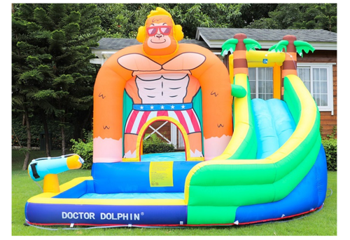 מגלשת מים מתנפחת דגם גורילה Doctor Dolphin דגם W73008