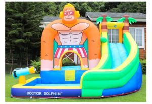 מגלשת מים מתנפחת דגם גורילה Doctor Dolphin דגם W73008