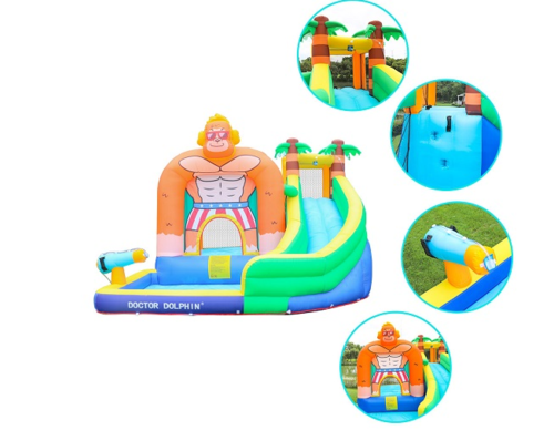מגלשת מים מתנפחת דגם גורילה Doctor Dolphin דגם W73008