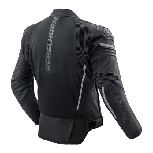 מעיל קיץ רבל הורן שחור - REBELHORN VANDAL MESH JACKET