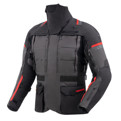מעיל רב עונתי רבל הורן שחור / אדום - REBELHORN CUBBY V JACKET