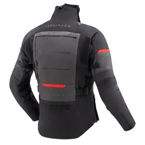 מעיל רב עונתי רבל הורן שחור / אדום - REBELHORN CUBBY V JACKET