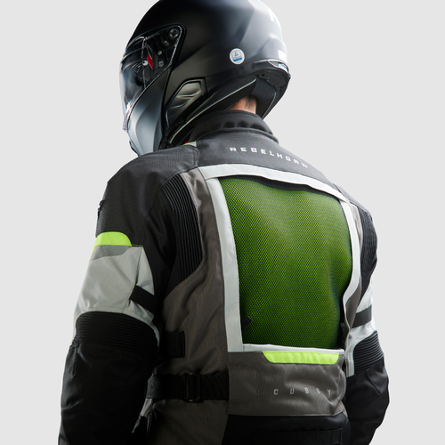 מעיל רב עונתי רבל הורן שחור / אפור / צהוב - REBELHORN CUBBY V JACKET