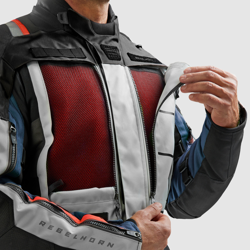 מעיל רב עונתי רבל הורן כחול / אפור / אדום - REBELHORN CUBBY V JACKET