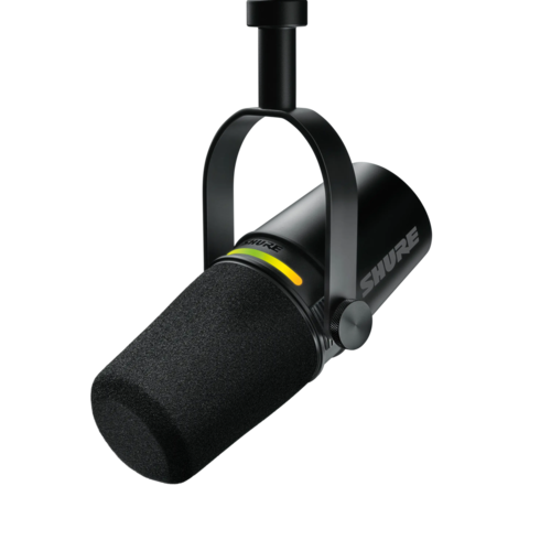 מיקרופון דינאמי +Shure MV7 בחיבור USB