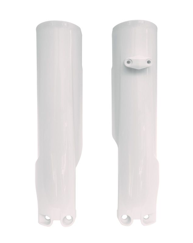 זוג מגני בולמים לאופנועי קטמ לבן - RACETECH FORK GUARDS KTM 24