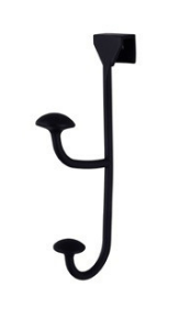 קולב על מקלחון שחור עשוי BRASS מק