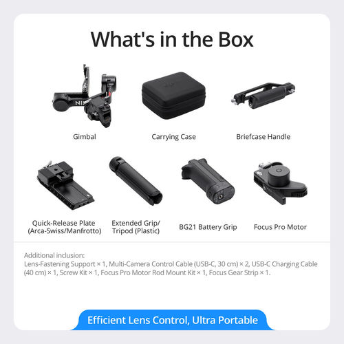 מייצב חשמלי DJI RS 4 Gimbal Stabilizer Combo - יבואן רשמי