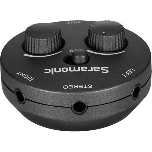 Saramonic AX1 מיקסר אודיו פסיבי דו-ערוצי למצלמות, סמארטפונים, טאבלטים ומחשבים