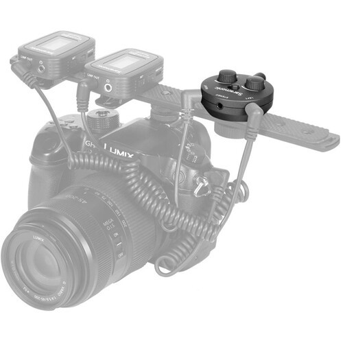 Saramonic AX1 מיקסר אודיו פסיבי דו-ערוצי למצלמות, סמארטפונים, טאבלטים ומחשבים