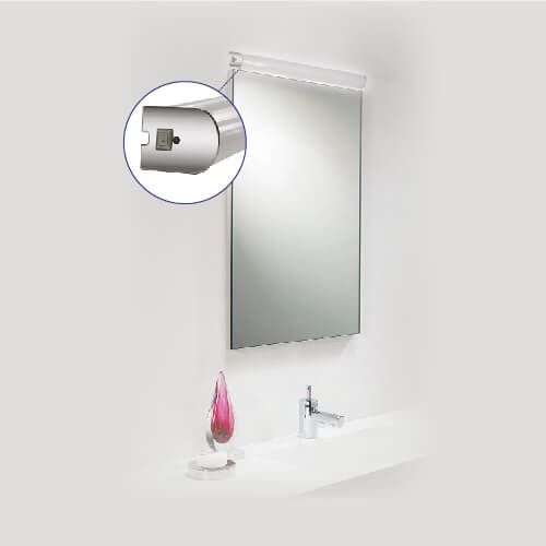 גוף תאורה לאמבטיה BARBUR עם מפסק 15W מוגן IP44 