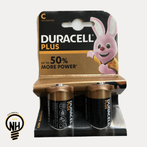 זוג סוללות C (R-14) דורסל DURACELL