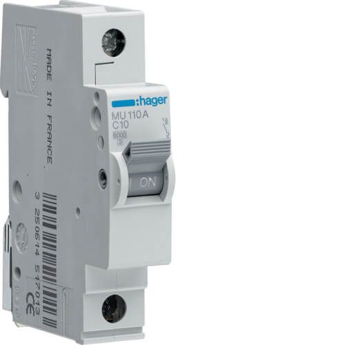 חצי אוטומט 6KA 1X10A HAGER