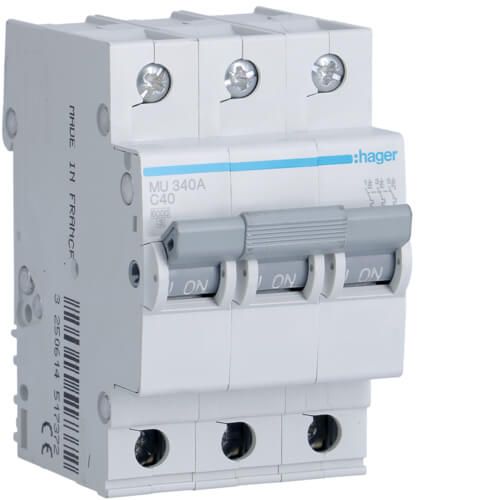 חצי אוטומט 6KA 3X40A HAGER