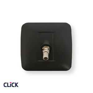 שקע TV שחור “קליק” לקופסא עגולה