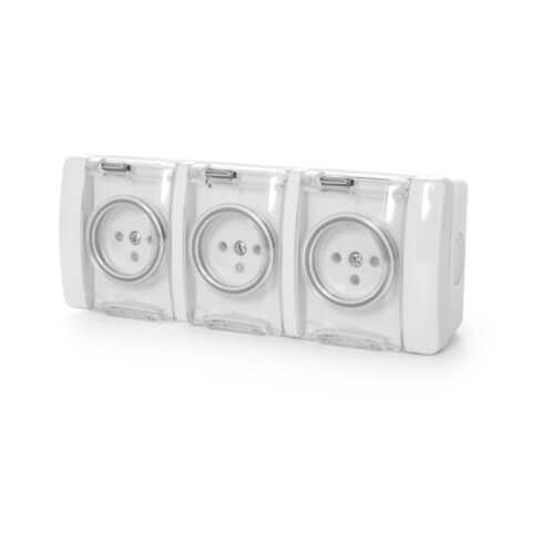 שקע כח ישראלי מוגן מים SUPER-NW-3 IP65