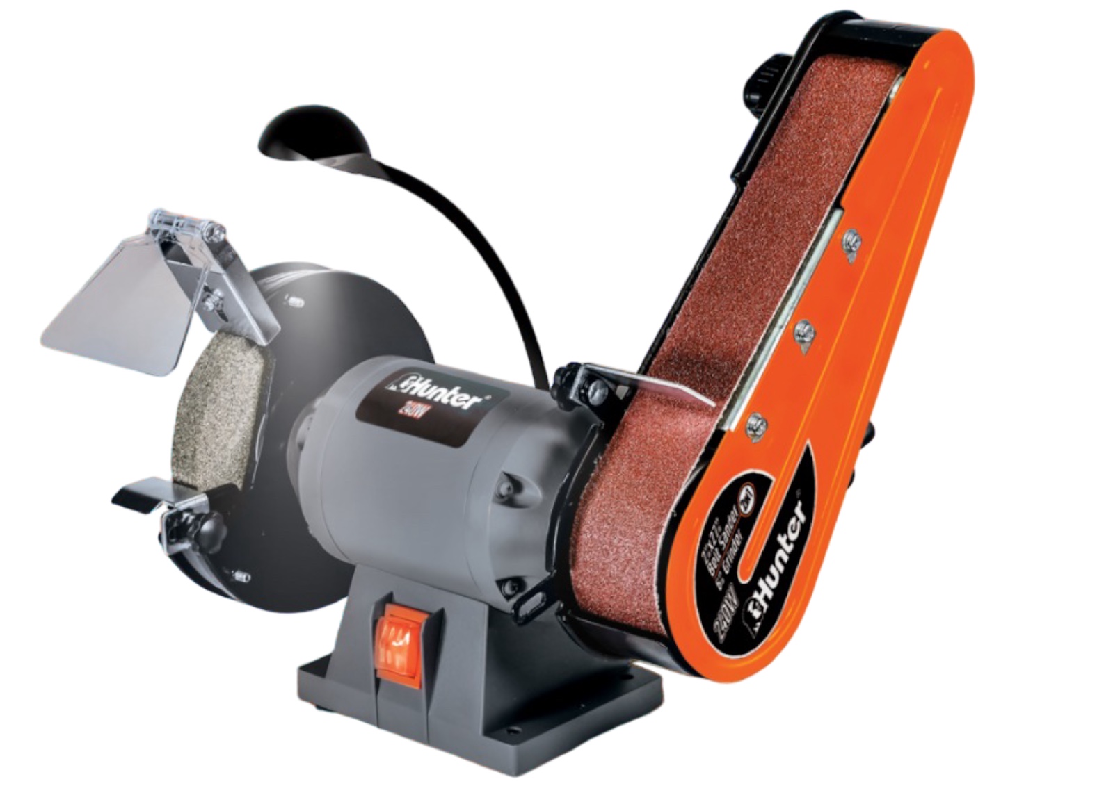 משחזת שולחנית 6" עם סרט ליטוש 240W HUNTER 