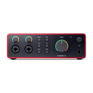 כרטיס קול 4 כניסות 4 יציאות FOCUSRITE SCARLETT 4i4 4th Gen