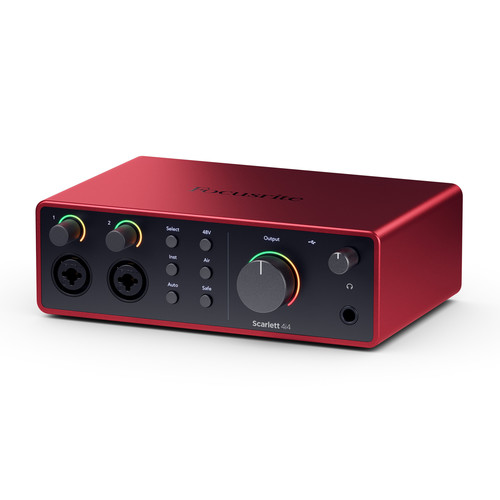 כרטיס קול 4 כניסות 4 יציאות FOCUSRITE SCARLETT 4i4 4th Gen