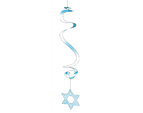 ספירלה לתלייה וקישוט - יום העצמאות - 10 יח