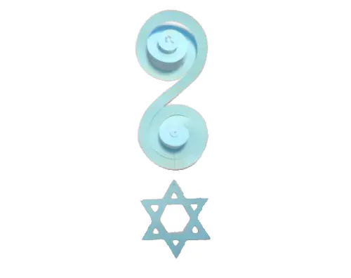 ספירלה לתלייה וקישוט - יום העצמאות - 10 יח'
