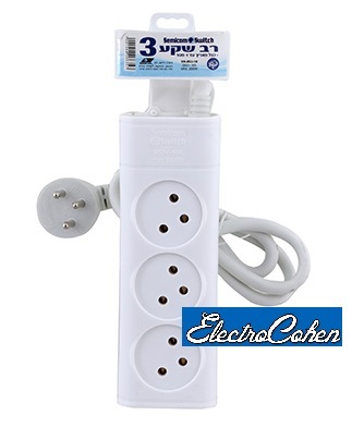 רב שקע 3 + כבל 3 מטר hyundai