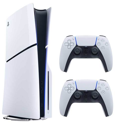 סוני פלייסטיישן 5 סלים בלוריי כולל 2 שלטים Playstation 5 Slim 1TB Blu-Ray - אחריות ישפאר יבואן רשמי