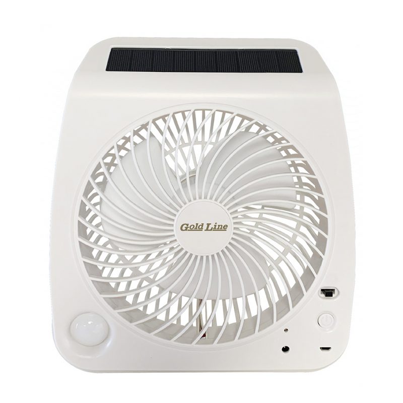 מאוורר קמפינג נטען וסולארי