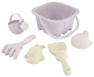 סט כלים לים ולחוף 6 חלקים - סגול לילך