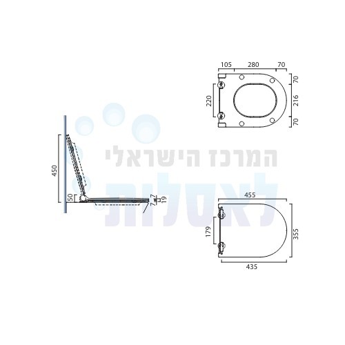 CATALANO 5SCSTP000 | מושב נשלף לאסלה CATALANO SFERA / ZERO | טריקה שקטה לבן קטלנו