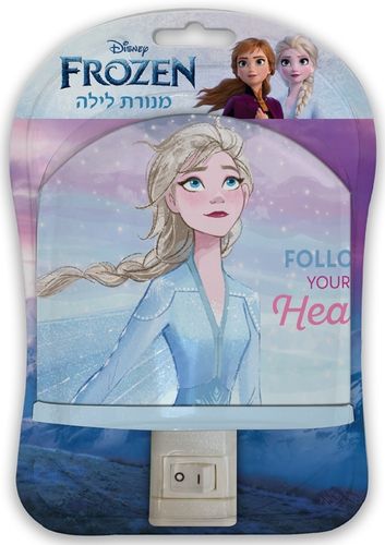 מנורת לילה עם חיבור לשקע חשמל - אלזה מפרוזן