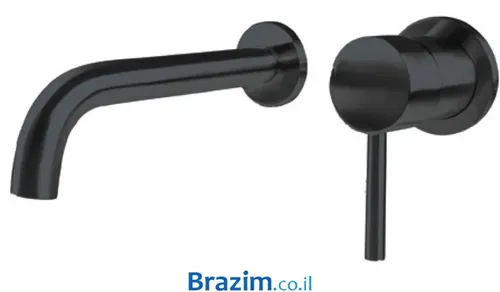 אינטרפוץ רחצה כולל גוף דגם B015A-GM מבית קארלוס בגימור גרפיט.