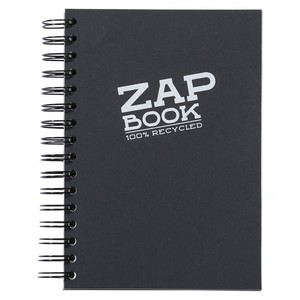 מחברת Zap Book ספירלית 160 דף 80 גרם A5 שחורה