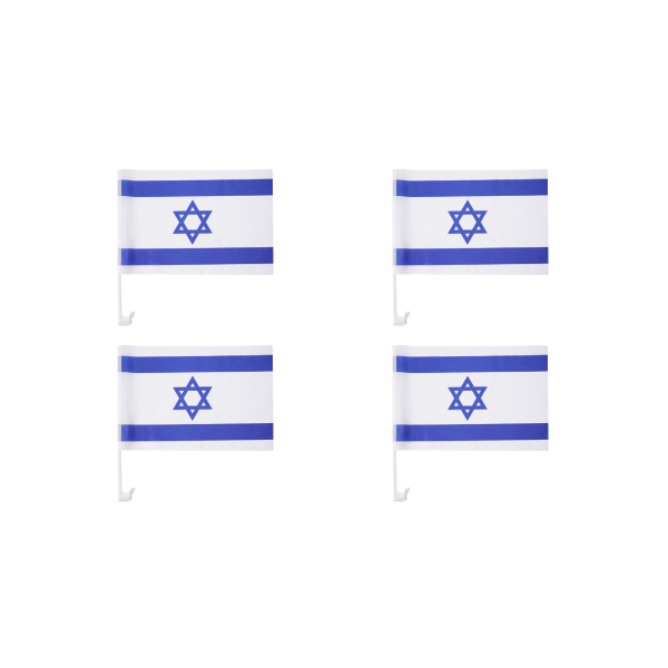 4 דגלי ישראל לרכב