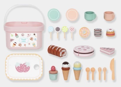 סט תה וקינוחים לאחר צהריים מושלם! (34 חלקים) מבית TOOKYTOY