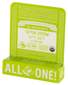 שפתון אורגני ד"ר ברונר