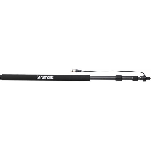 מוט בום קרבון למיקרופון Saramonic Boompole Light עם כבל XLR פנימי