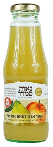 נקטר אגס ותפוח אורגני 330 מ"ל - נאות סמדר
